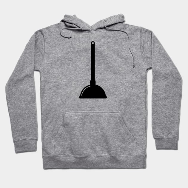 Plumbers Plunger To Unclog Toilet Hoodie by THP Creative